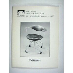 20th Century Decorative Works Art Sotheby Arcade Auction Catalog 1993 PPB 1449